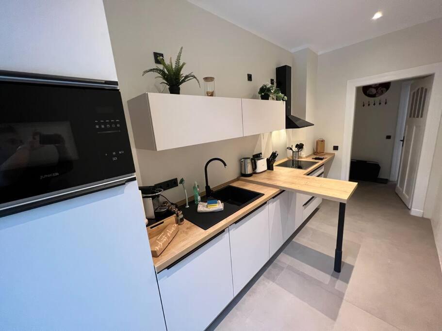 Soul-Apartment Terrasse Privat-Parkplatz Boxspringbett 55Zoll Tv Wlan 莱比锡 外观 照片