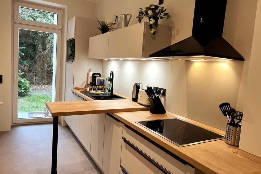 Soul-Apartment Terrasse Privat-Parkplatz Boxspringbett 55Zoll Tv Wlan 莱比锡 外观 照片